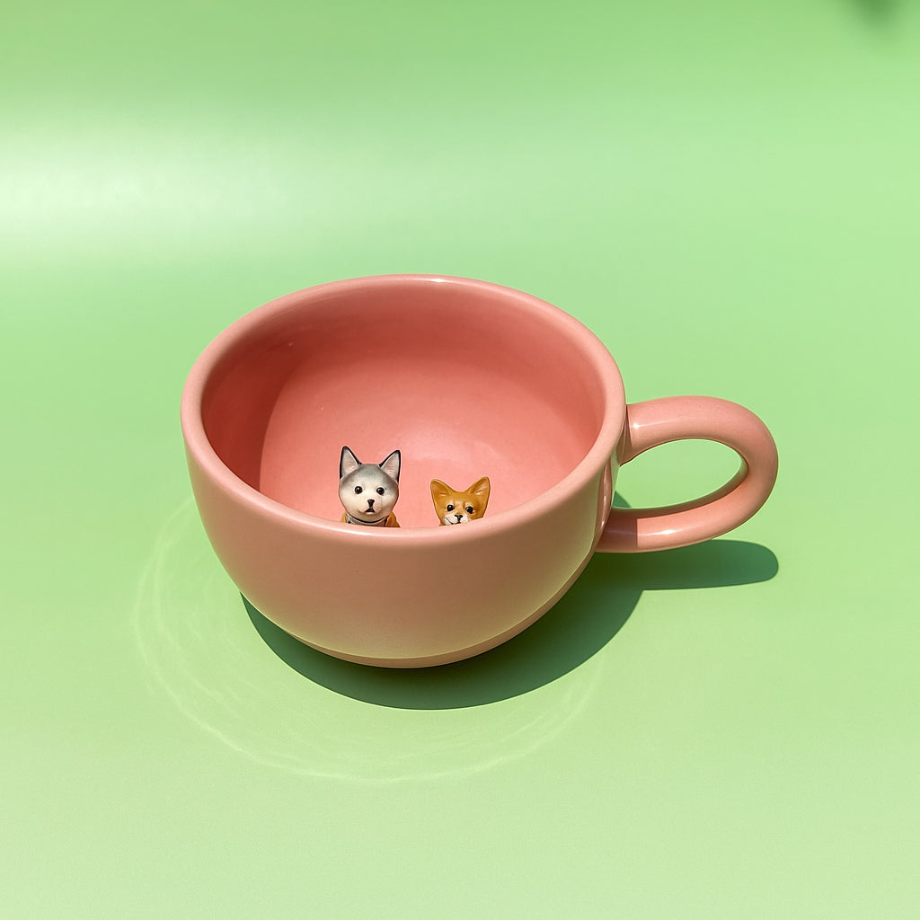 Colorful Custom 3D Pet Mug for 1 or 2 Pets shown in an additional product image for shoppers comparing details.