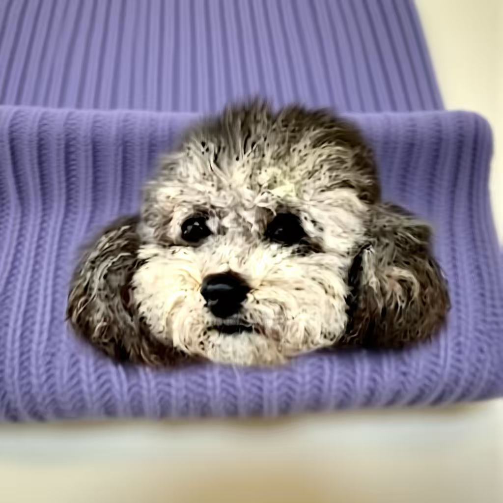 Custom Pet Portrait Hand-Felted Wool Beanie Hat shown in an additional product image for shoppers comparing details.