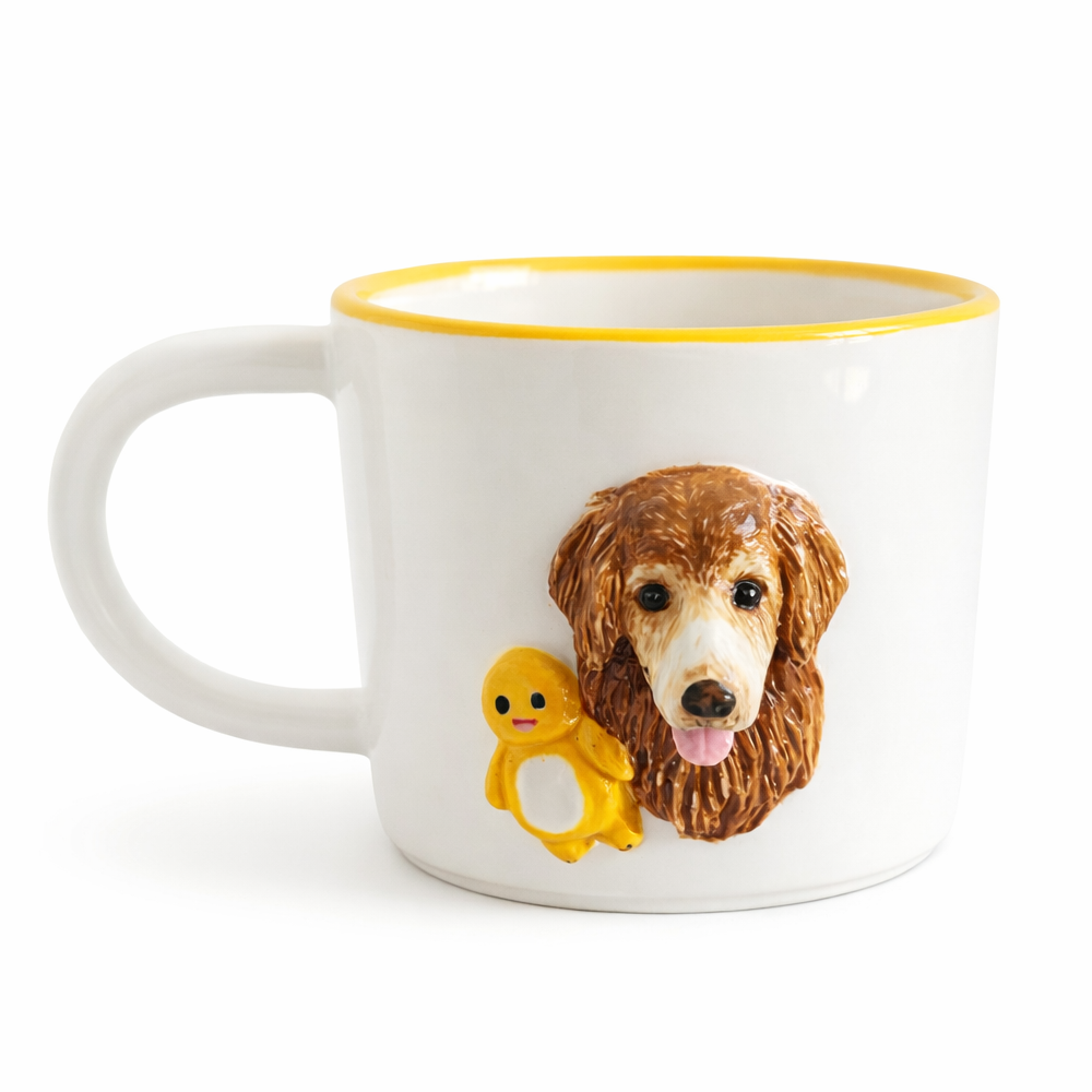 Personalized 3D Pet Head Ceramic Coffee Mug shown in an additional product image for shoppers comparing details.